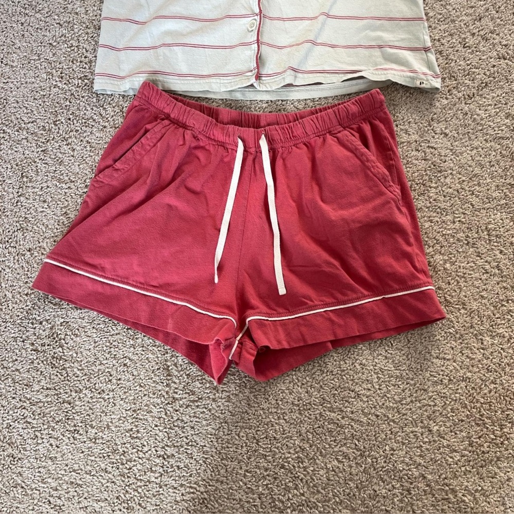 ‼️GUC: Pact Organic Women's Striped All Ease Sleep Matching Set - Picture 3 of 5